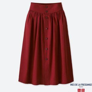 Uniqlo Ines De La Fressange Button Front Skirt